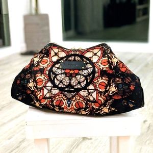 Alexander McQueen De Manta clutch Stained Glass